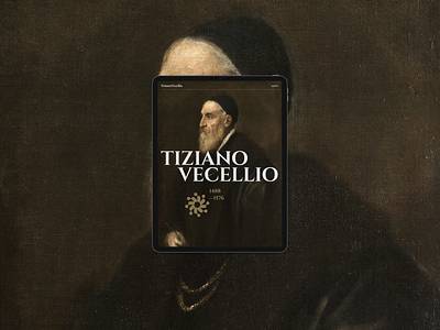 Titian — Longread/Portfolio adaptive art design fine arts hero section main page painter renesanse tablet titian tiziano vecellio ui user experience user interface ux vadim yarmak visual design web web design