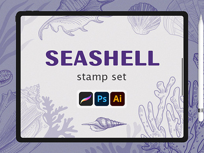 Procreate - Seashell Stamps