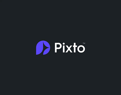 Pixto Logo Design 3d animation app branding design graphic design illustration logo motion graphics typography ui ux vector