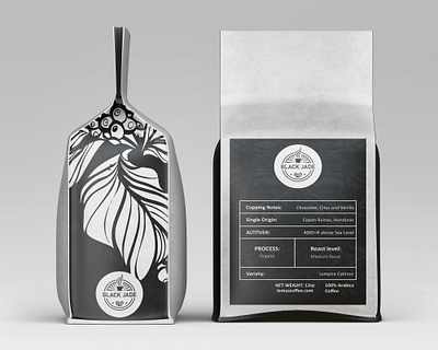 Unveiling our latest masterpiece for Black Jade. ☕✨ box packaging branding coffee coffee packaging design graphic design illustration logo tea packaging