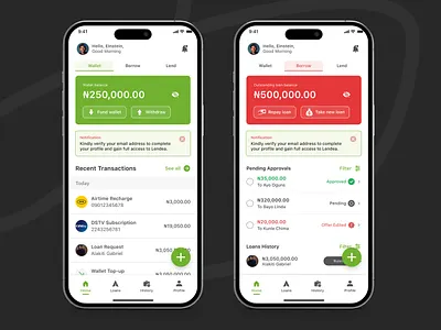 Fintech App UI app ui design product design ui user interface