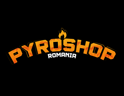 PyroShop Romania branding graphic design logo