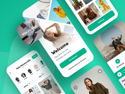 LovetheSales.com - E-commerce App Mockup Redesign app appdesign branding ecommerce