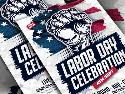 Labor Day Flyer event flyer event poster flyer flyer design flyer template labor day design labor day flyer labor day poster poster print design print template template usa event