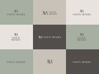 VM Monogram aestethic brown logocollection logos logotype monogram saloon vm