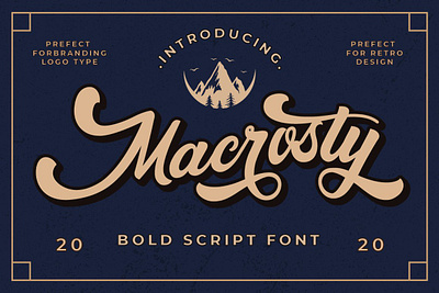 Free Bold Script Font - Macrosty Font script font