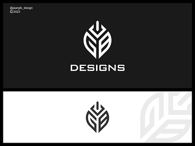 GBVI Monogram design logo b brand branding company design g i identity illustration leaf letter logo v vector