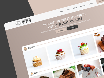 Delightful Bites branding design figma graphic design illustration logo minimal modern new new ui trend trending ui ui design ux web design website website design