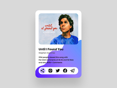 #010 Challenge - Social Share branding dailyui design figma figma design graphic design graphic designer illustration logo social share ui uiux