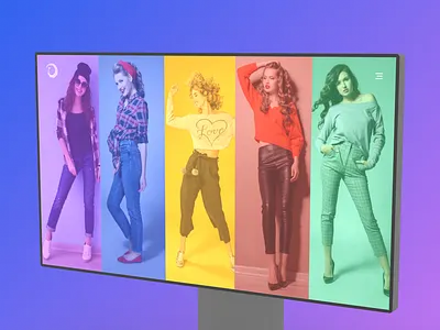 Fashion Website 3d animation ui