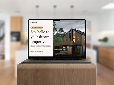 Rill Estate - Real Estate Agency Landing Page agency landing page architect architecture building clean house landing page layouts minimal popular property property landing page real estate real estate website residence ui uiux ux web design website