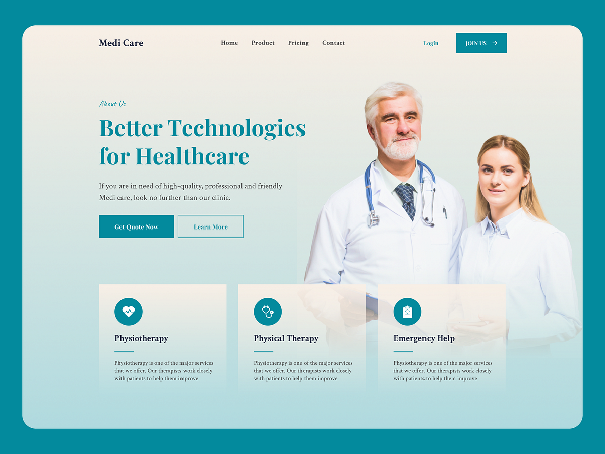 Hospital Landing Page designs, themes, templates and downloadable ...