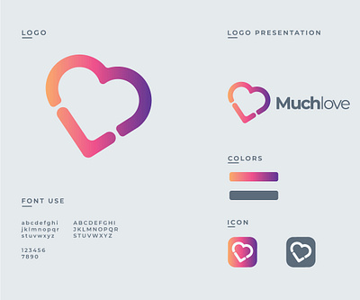 Much love - Dating app M+L+❤️. branding design graphic design icon illustration logo symbol vector