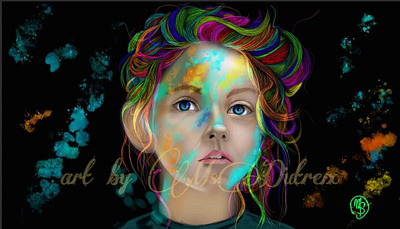 Hope art child colorfull design girl graphic design illustration rainbow