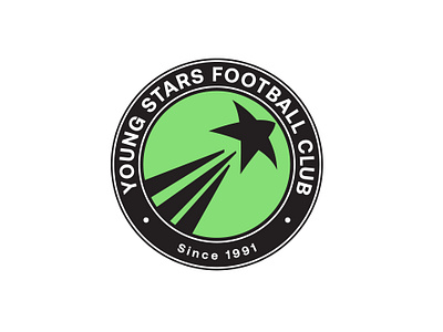 Young Stars FC logo branding custom design football graphic design logo vector