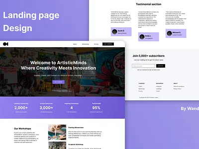 Webflow Landing Page Design design ui ux website