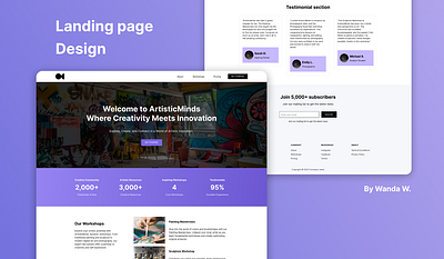 Webflow Landing Page Design design ui ux website