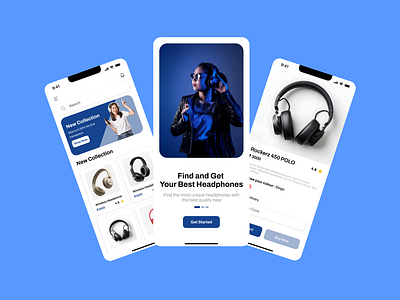 Headphone UI App 999watt ui ui ux