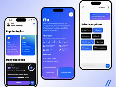 Medical Mobile Mobile iOS App android animation app app design app interaction dashboard design design ui health healthcare ios medical medicine mobile mobile app mobile ui motion online ui ux