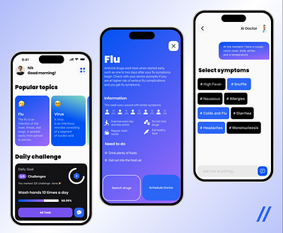 Medical Mobile Mobile iOS App android animation app app design app interaction dashboard design design ui health healthcare ios medical medicine mobile mobile app mobile ui motion online ui ux
