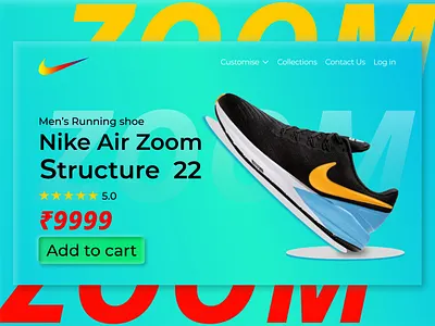 NIKE Website banner redisgn benner branding design graphic design landing page nike redisgn ui user interface visual design website