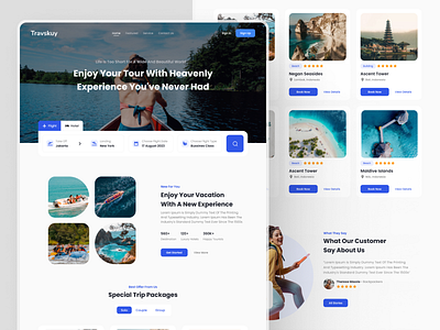 Trevskuy - Landing Page explore landing page product designer tour traveling ui website