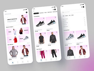 Fashion E-commerce App app design e commerce app fashion e commerce app furniture website mobile app mobile ui