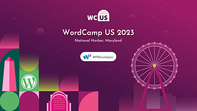 WordCamp 2023 2023 artshare banner blog branding creative design flat graphic design illustration illustrator nowshillustration wordcamp wordpress