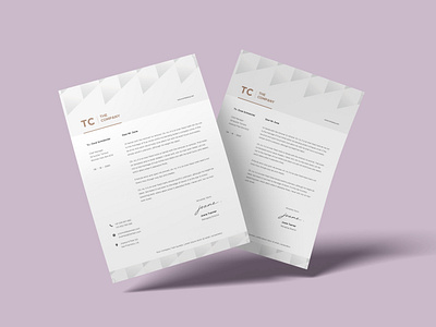 Modern Company Letterhead Template business