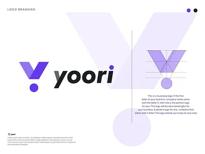 Yoori Logo & Brand identitiy -Y letter logo brand identitiy branding graphic design logo logo design logo designer logo inspiration minimal minimal logo minimalist logo new logo victor logo y letter logo