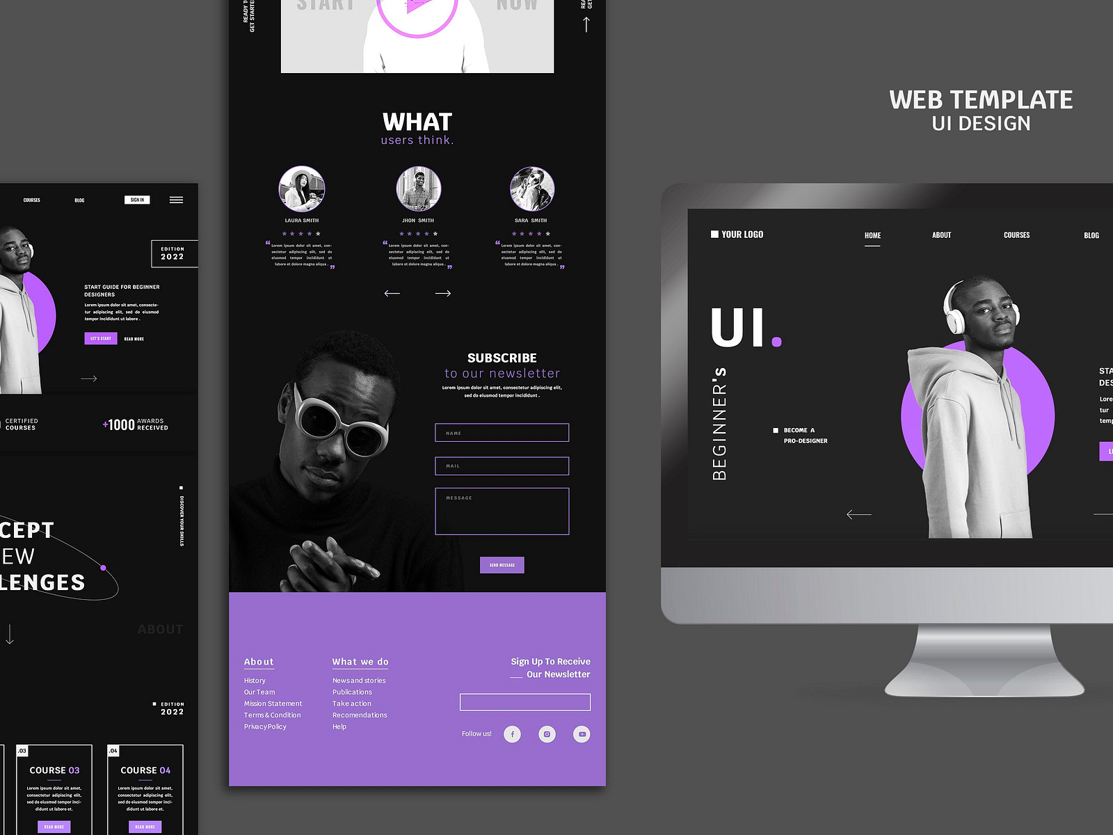 web_template_UI_design by Jakaria Ahamed on Dribbble