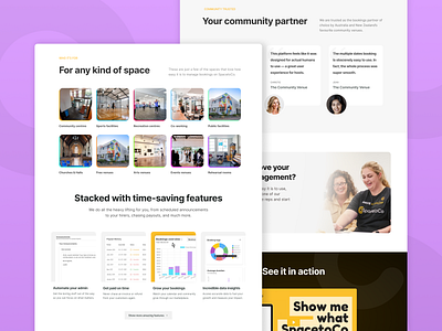 SpacetoCo - Become a Host page about page branding design interface design marketing page page page design responsive typography ui ui design website