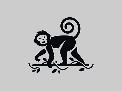 Funny monkey logo animal ape brand branding character design elegant funny graphic design illustration logo logotype mark mascot minimalism minimalistic modern monkey nice sign