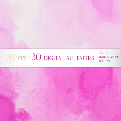 Pink Watercolor Grunge textures. Digital backgrounds 12' x 12' abstract art branding brush strokes design digital file grange hot pink illustration painting paper pink backgrounds printable romantic watercolor textures