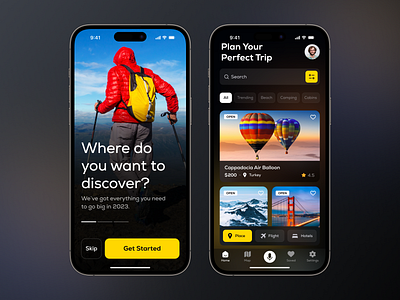 Travel App Design - Trav agency app app design booking app branding clean dribbble mobile mobile app mobile design mobile ui simple tour travel agency travel app trip ui ux