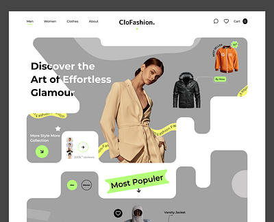 CloFashion. Fashion website ui