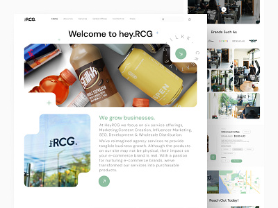 hey.RCG Website app branding design product ui ui design web uiux web website website design
