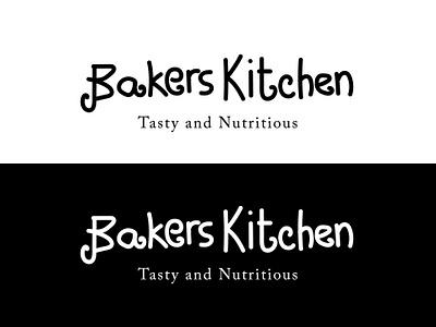 Bakers Kitchen logo baker branding custom design graphic design hand drawn kitchen logo vector