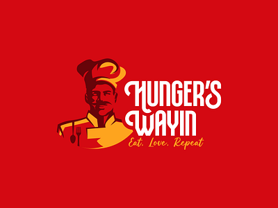 Hungers Wayin - Brand adobe branding graphic design hunger illustrator india logo red tamil