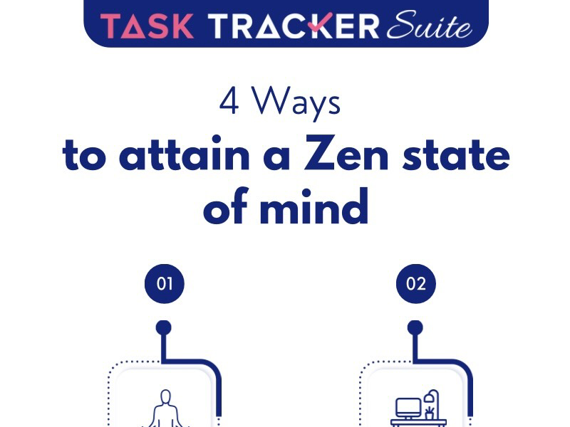 4 ways to attain a Zen state of mind by Task Tracker on Dribbble