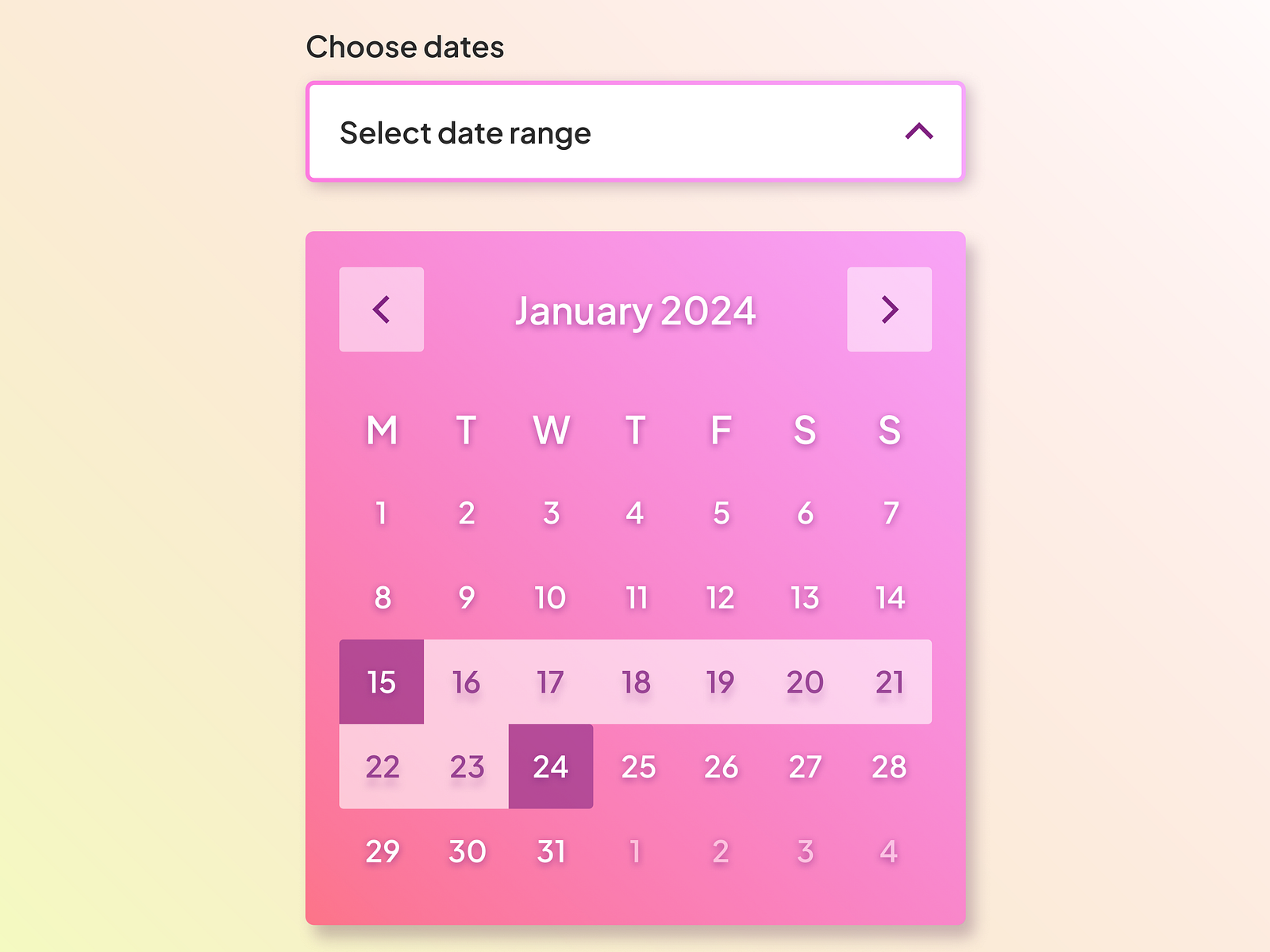Barbie Calendar by Elina Kim on Dribbble