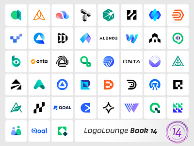 LogoLounge Book 14 – 43 Logos Awarded 3d award brandforma branding collection geometric graphic design logo logolounge logos logotype mark modern ovelap sign smart style