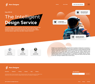 Focus on Design Landing Page 3d animation branding graphic design landing page logo motion graphics ui