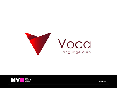 Voca Branding and Visual Identity branding graphic design language club logo logo deisgn nvd visual identity