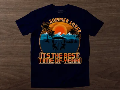 Summer t-shirt design apearel branding design graphic design hunting illustration logo motion graphics offroad t shirt design summer summer lover summer t shirt design summer time summer time beach t shirt design typography ui