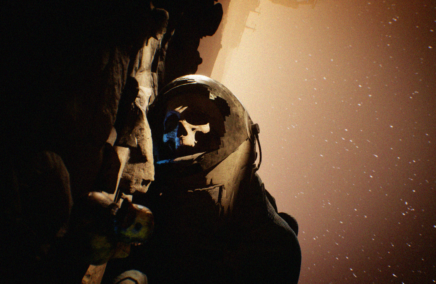 CGI Short Far Out, Man 3d 3d animation 3d design astronaut blender cinematic dead dystopian fiction film mars orange punk science skull space trailer unreal engine 5