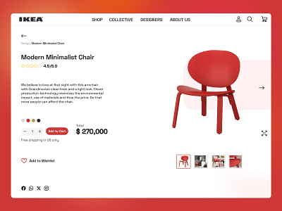 IKEA minimalist e-commerce design branding ecommerce ikea minimalist ui ux