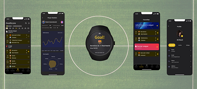 Football Mobile App app application branding figma footboall interface logo mobile product ui user experience ux