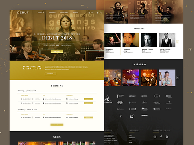 DEBUT Web Design (2017) graphic design landing page typography ui ux web webdesign website