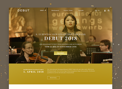 DEBUT web design graphic design typography ui ux web webdesign website
